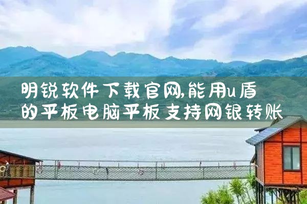 明锐软件下载官网